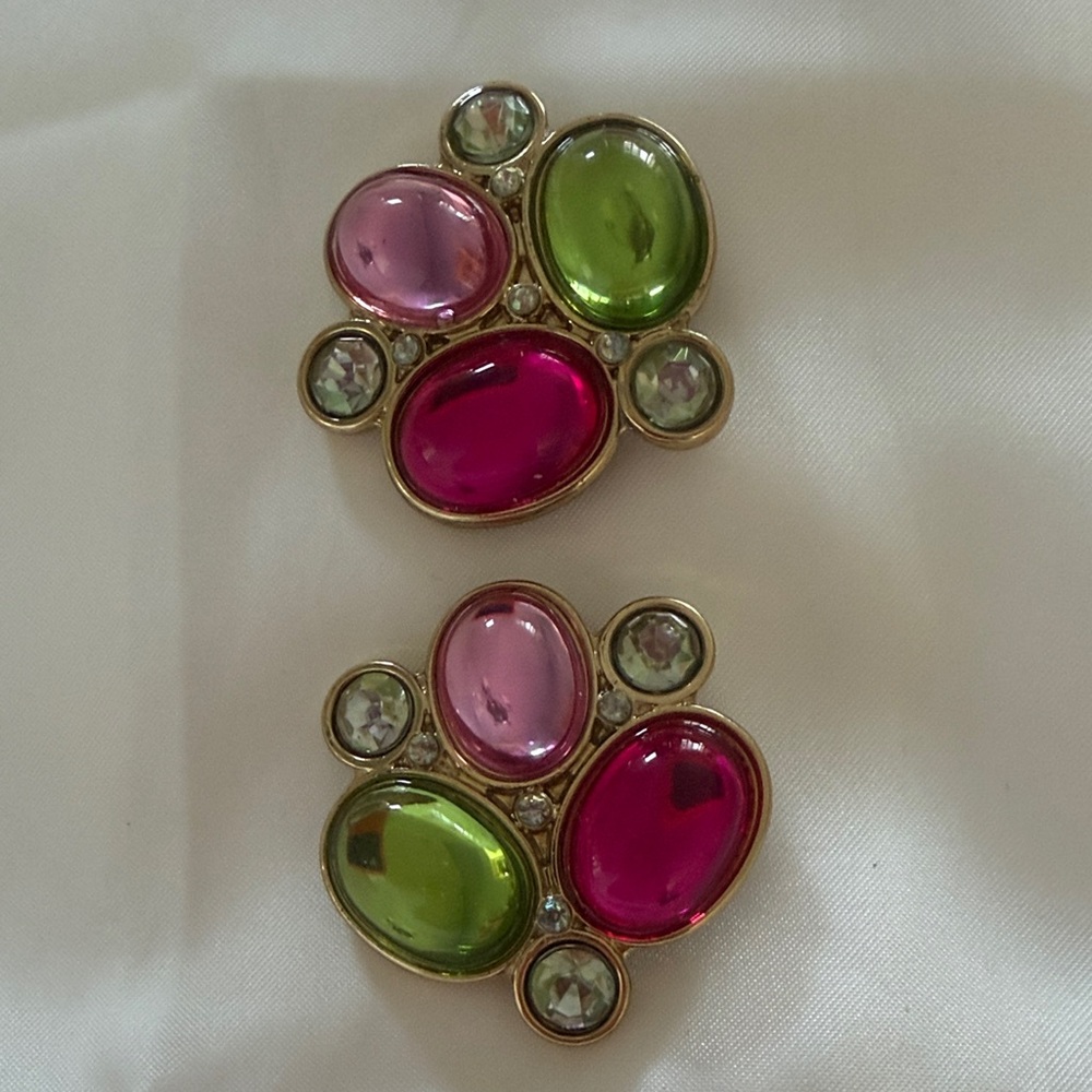 Lindsay Phillips Multicolor Glass Cluster Interchangeable Snap For Shoes/Sandals